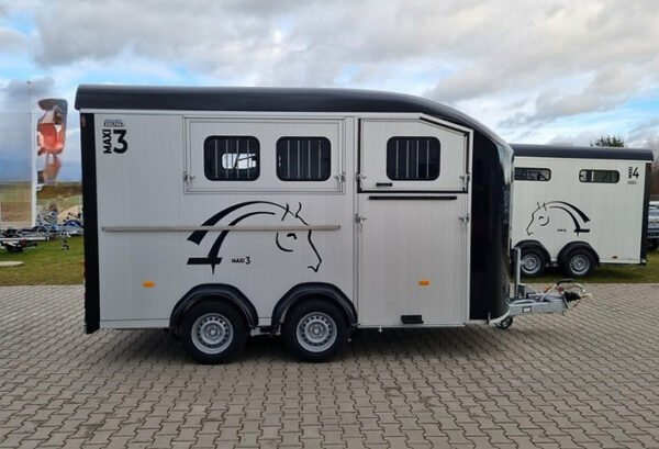 Remorque Cheval Liberté Maxi 3 avec Rampe Latérale et Sellerie-Neuf
