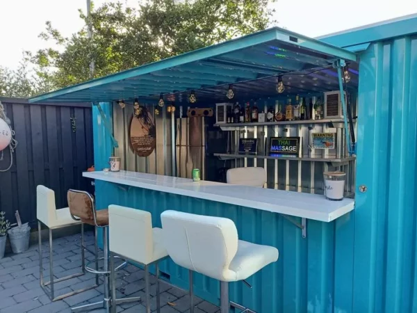 Conteneur Bar Démontable XL 3 x 2 Mètres Noir RAL 9005-Neuf - Image 2