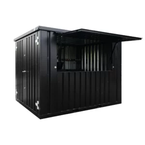 Conteneur Bar Démontable XL 3 x 2 Mètres Noir RAL 9005-Neuf