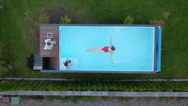 Piscine conteneur de 6.2 mx 2.5 m Jet Swim, Sport&Spa-Neuf