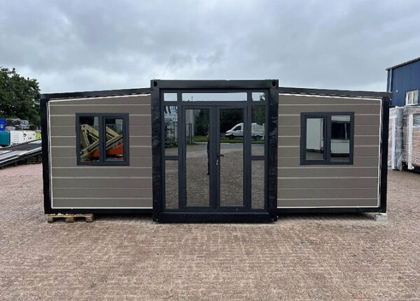 Conteneur Tiny House XXL / Chalet de luxe pliable - 40 pieds / 12 mètres-Neuf