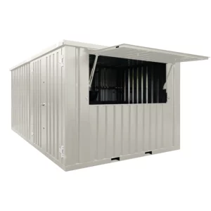 Conteneur Bar Démontable XL 4×3 Mètres Blanc RAL 9016-Neuf