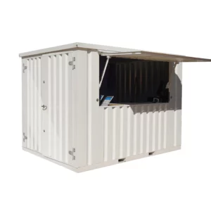 Conteneur Bar Démontable XL 3×2 mètres Blanc RAL 9016-Neuf