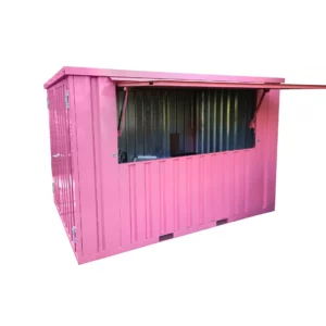 Conteneur Bar Démontable XL 3×2 m Rose RAL 3015-Neuf